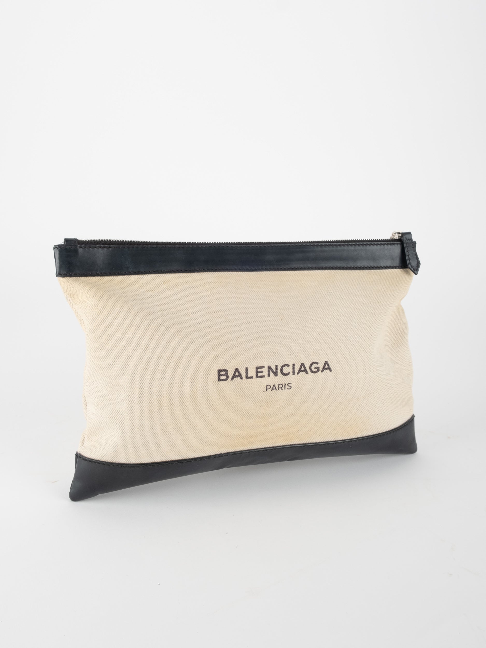 BALENCIAGA Canvas Clutch Pouch