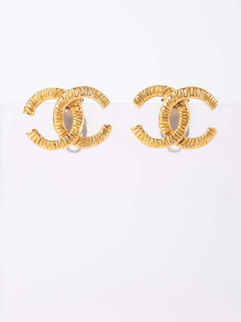 CHANEL Vintage CC Logo Earrings by Karl Lagerfeld 1980s–1990s