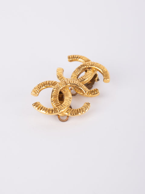 CHANEL Vintage CC Logo Earrings by Karl Lagerfeld 1980s–1990s