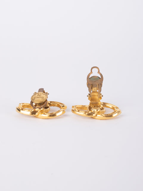 CHANEL Vintage CC Logo Earrings by Karl Lagerfeld 1980s–1990s