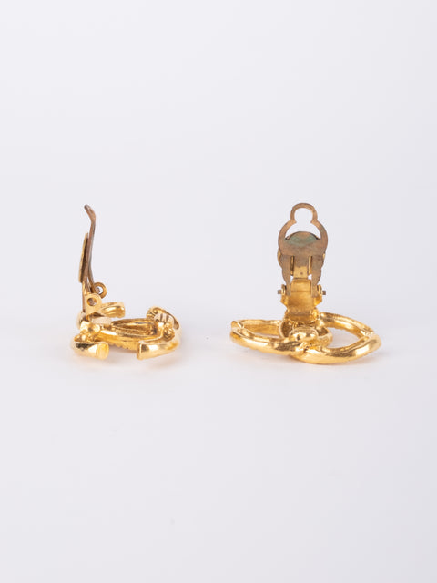 CHANEL Vintage CC Logo Earrings by Karl Lagerfeld 1980s–1990s