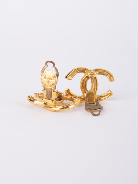 CHANEL Vintage CC Logo Earrings by Karl Lagerfeld 1980s–1990s