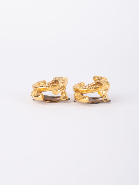 CHANEL Vintage CC Logo Earrings by Karl Lagerfeld 1980s–1990s