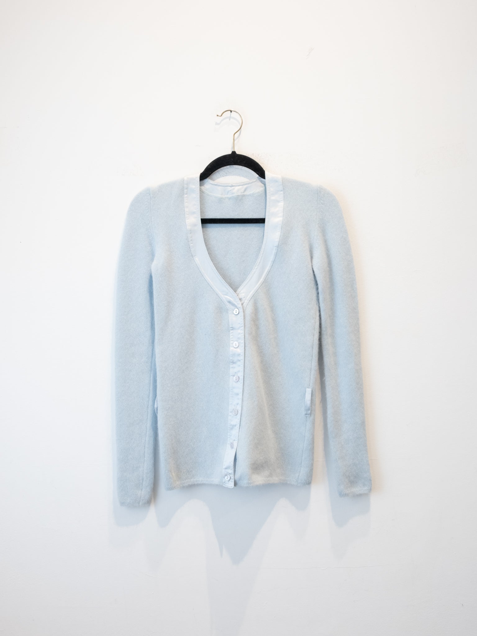 Vintage Baby Blue Soft Cardigan