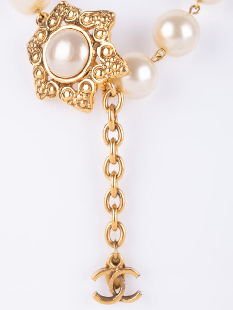 CHANEL Vintage Pearl Key Necklace by Karl Lagerfeld 1980s–1990s סופר נדיר להשגה