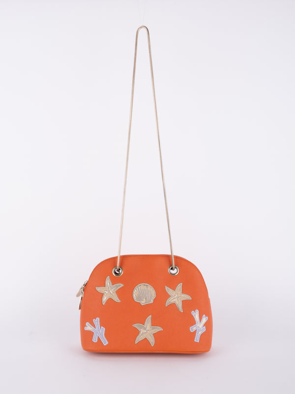Vintage Orange Shoulder Bag