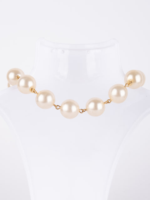 CHANEL Vintage Pearl Key Necklace by Karl Lagerfeld 1980s–1990s סופר נדיר להשגה