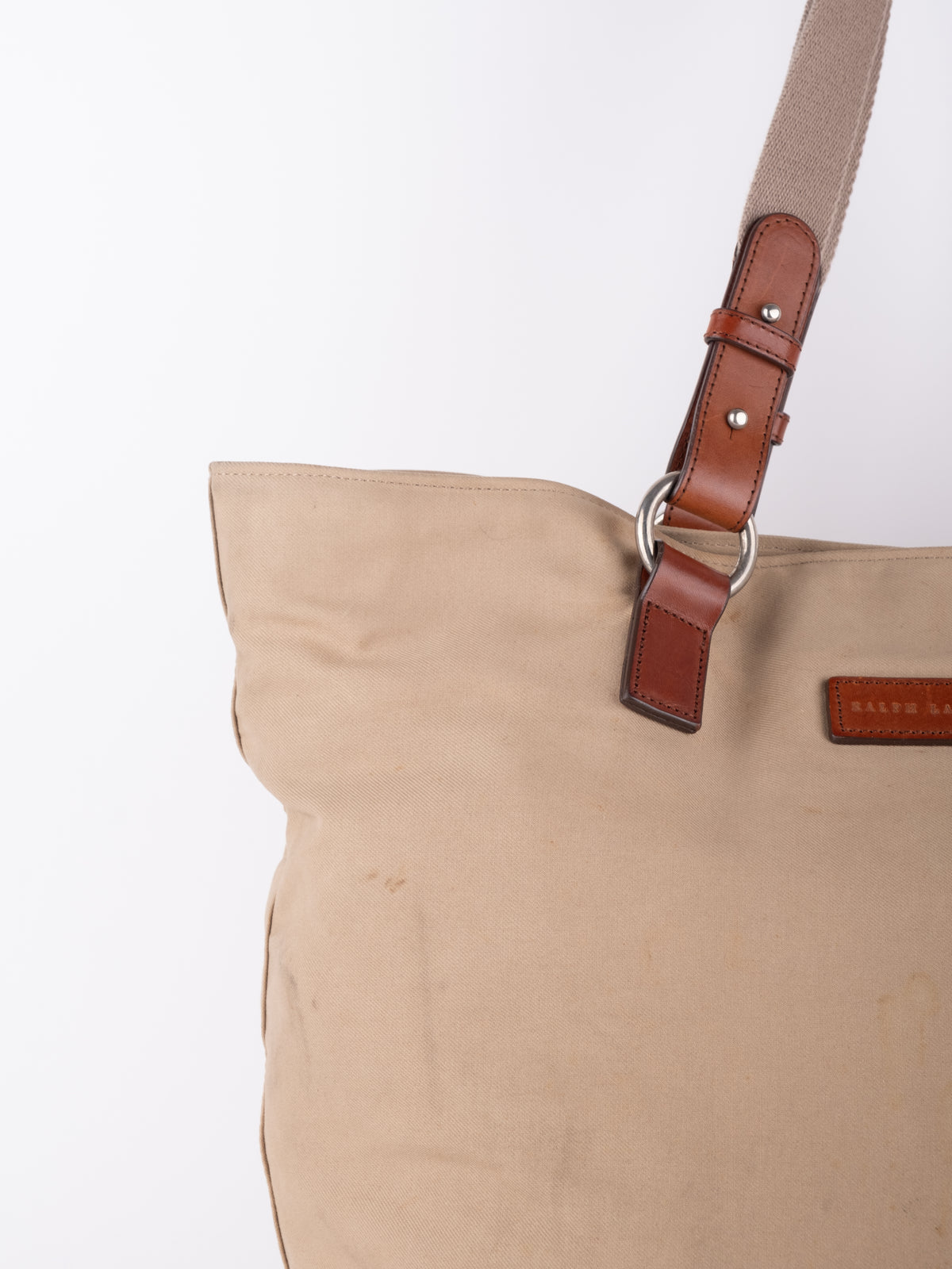 Ralph Lauren Vintage Beige Tote Bag