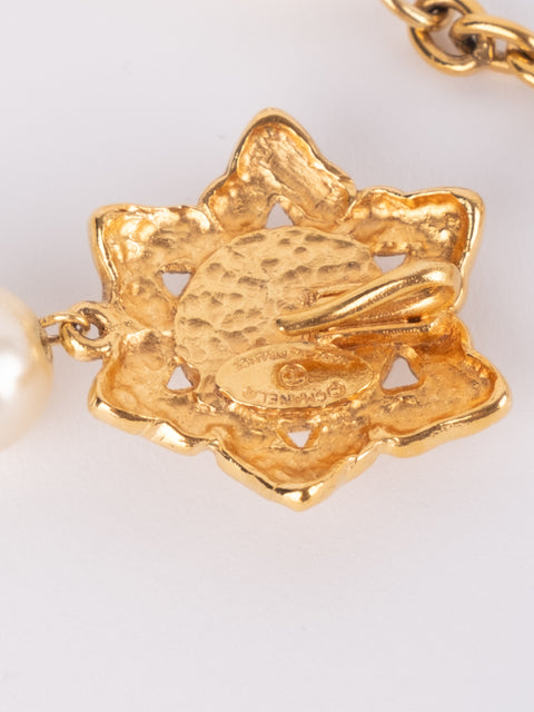 CHANEL Vintage Pearl Key Necklace by Karl Lagerfeld 1980s–1990s סופר נדיר להשגה