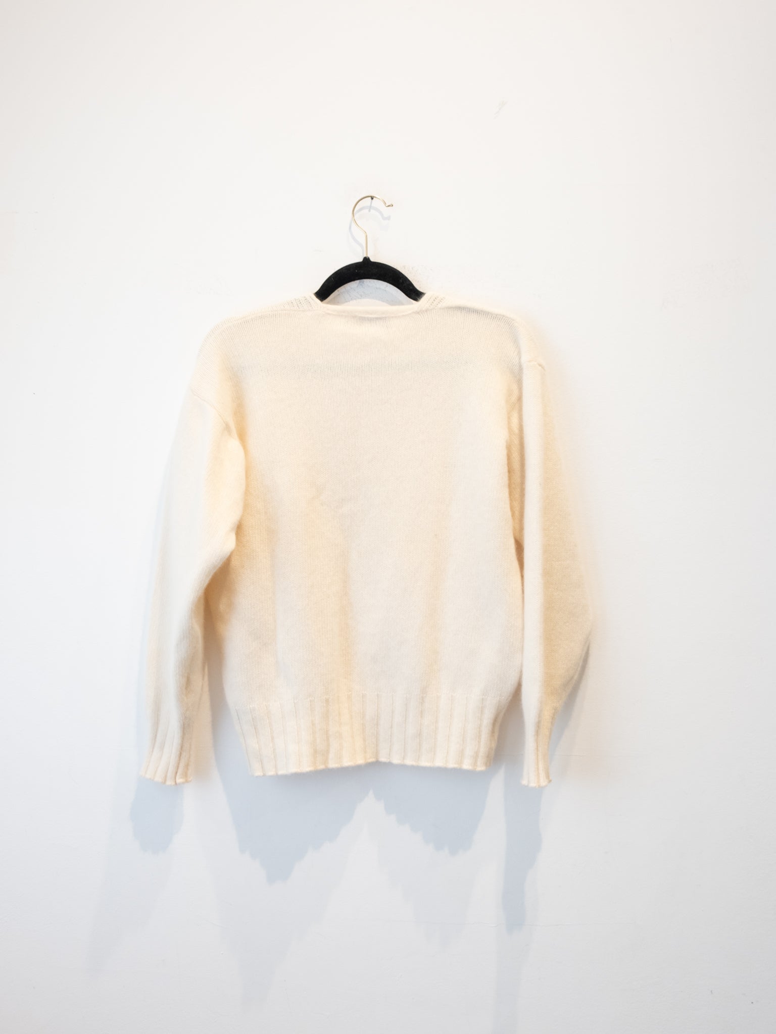 Vintage Cream Cable Knit Sweater