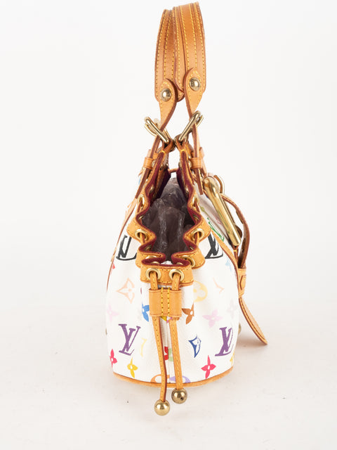 LOUIS VUITTON x Takashi Murakami Multicolor Theda Bag White Extremely Rare