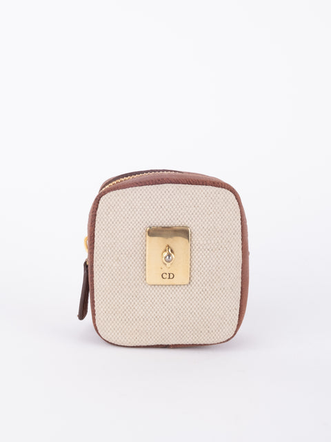 DIOR Vintage Ivory Coin Purse