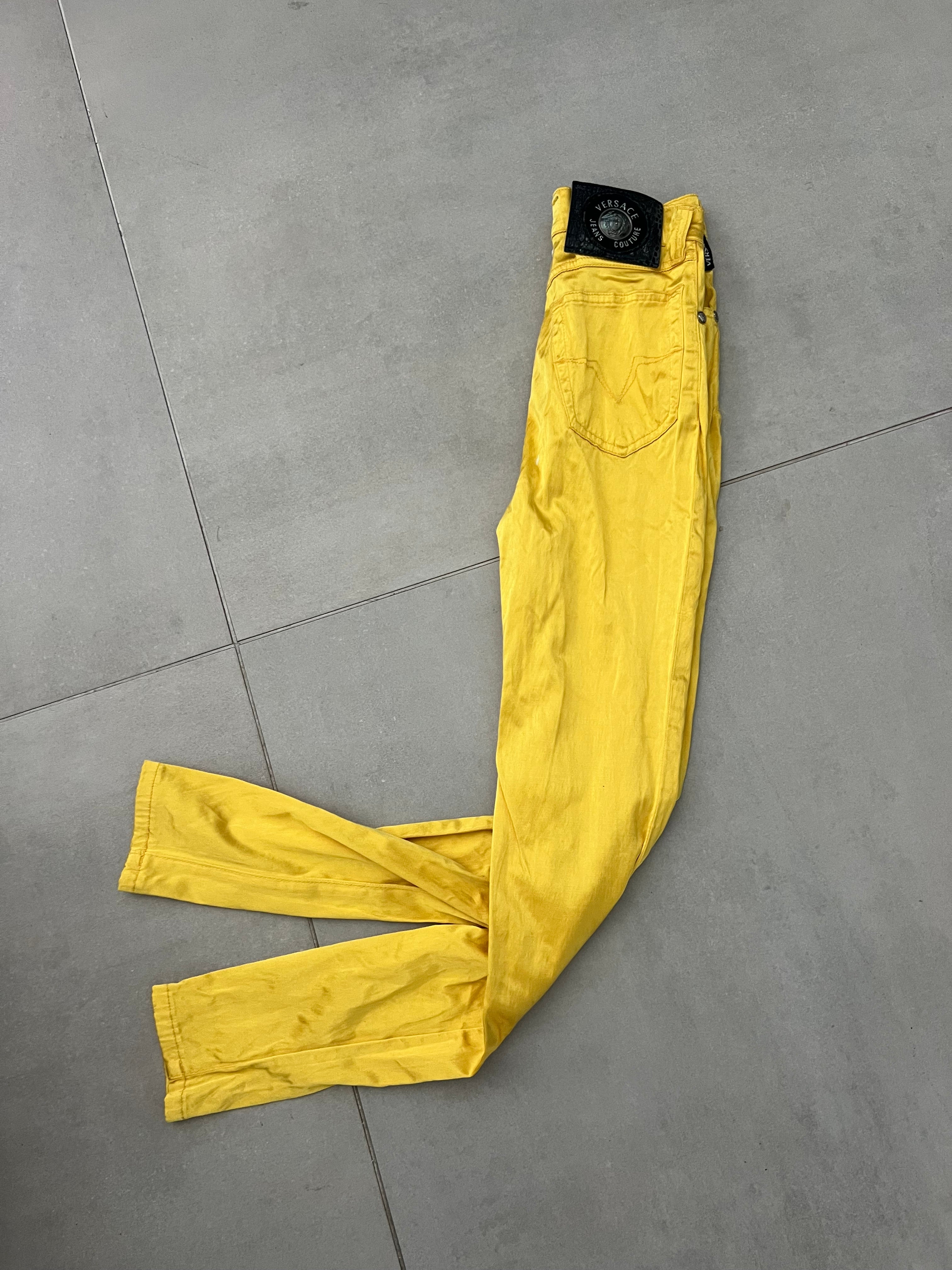 VERSACE Jeans Couture Yellow Pants