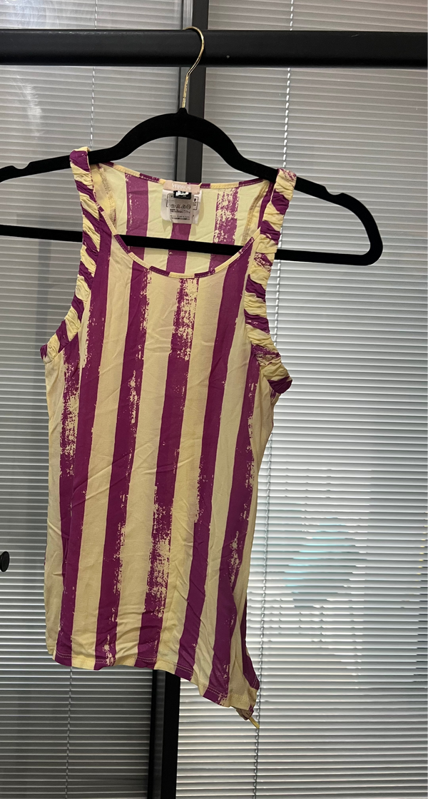 VERSACE  versus Sleeveless Top Stripe Pink Yellow