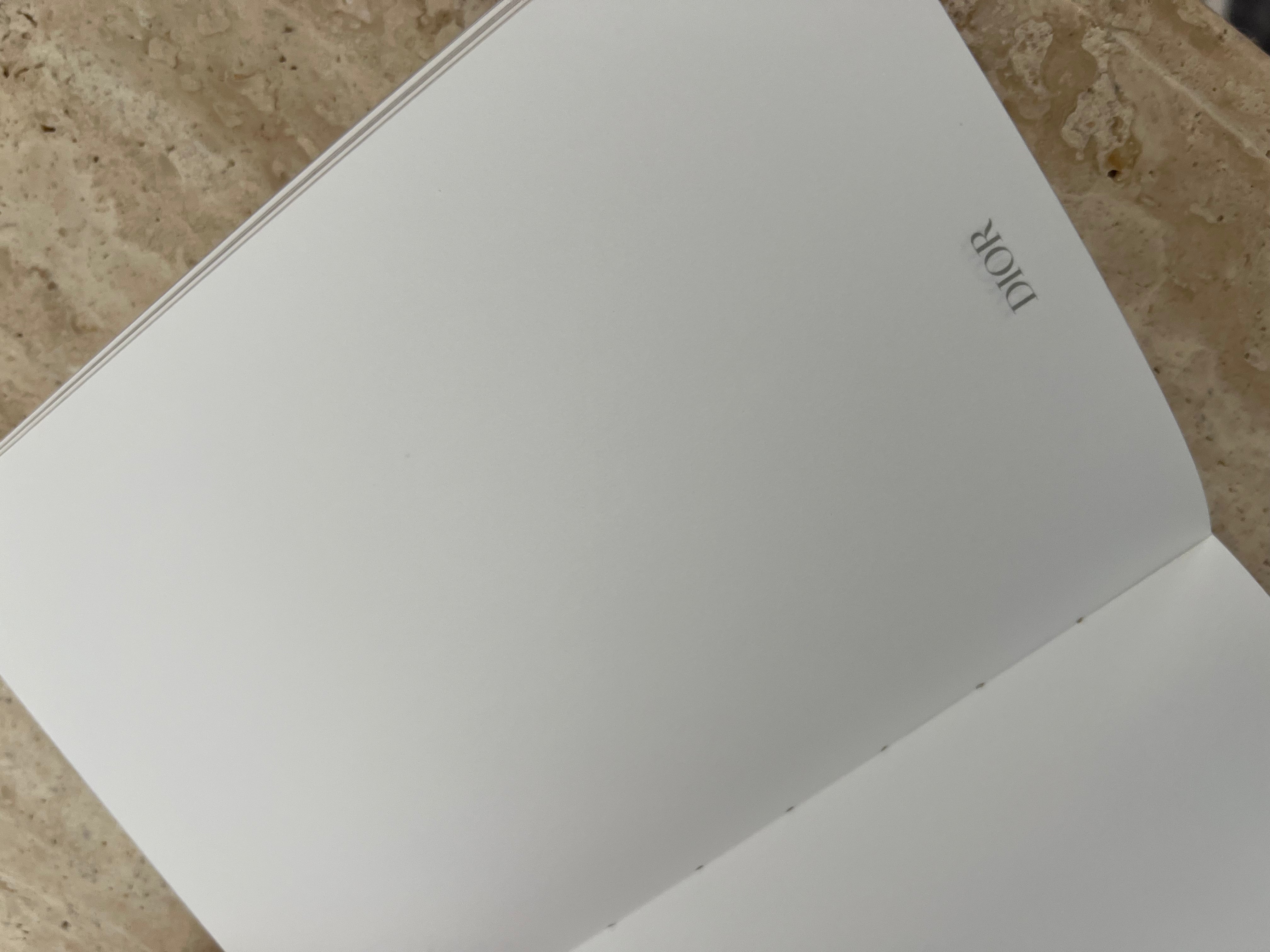 DIOR Beauty Notebook Gold Pattern