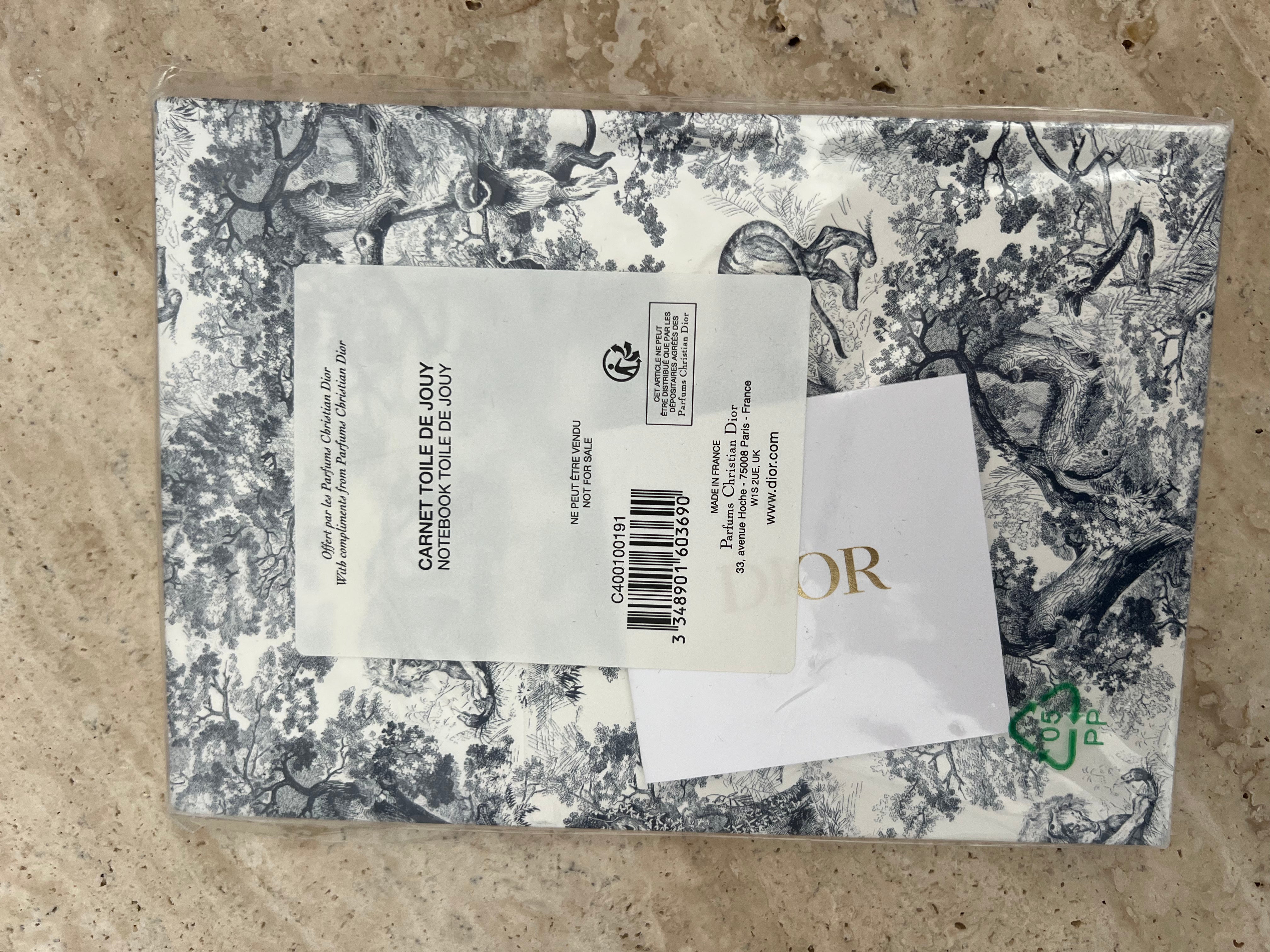 DIOR Beauty Notebook Gold Pattern