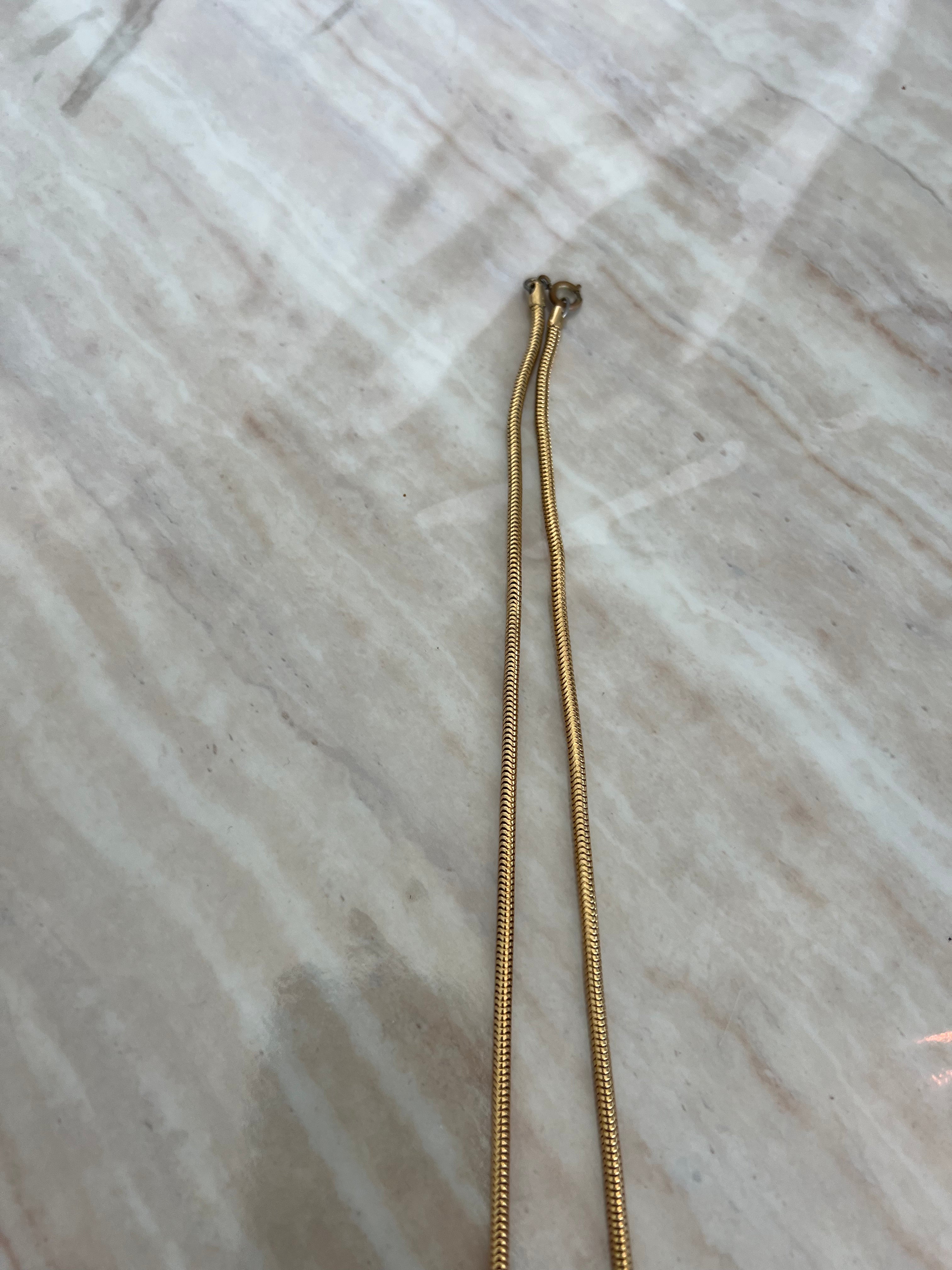 BURMA PARIS Necklace Gold Pendant - נדיר במיוחד