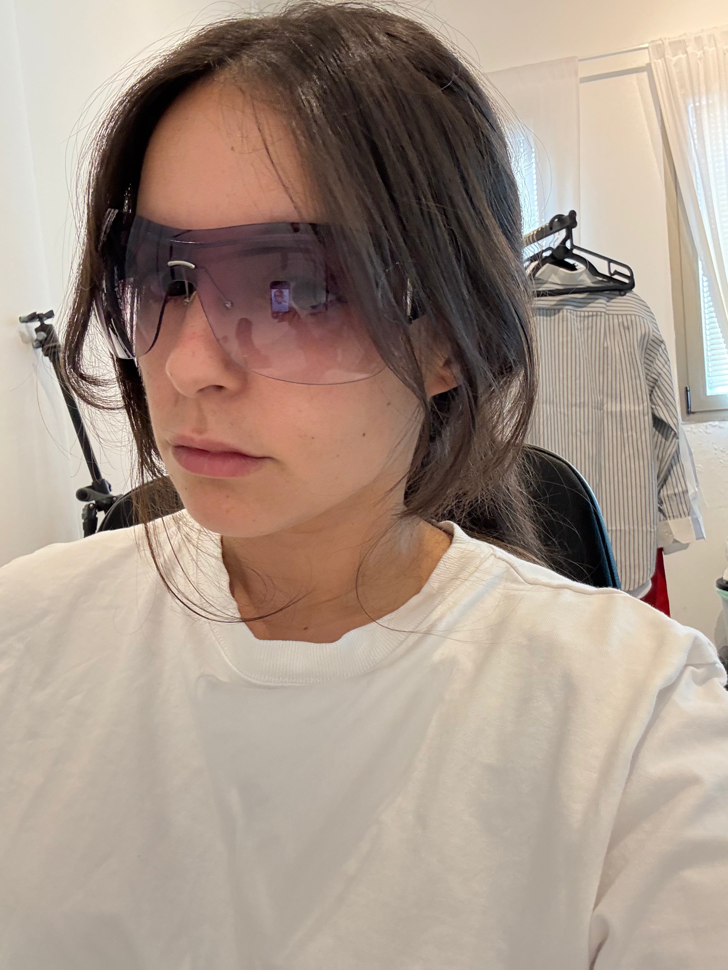 gucci Purple Shield Sunglasses