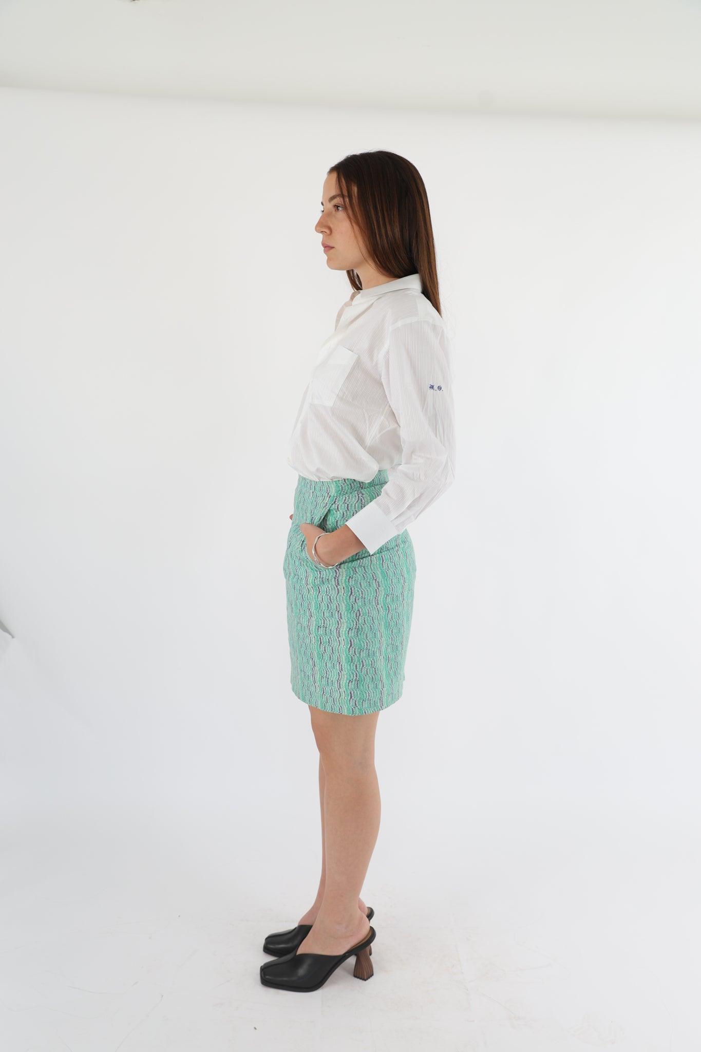 חצאית מיסוני ירוקה - Volver
