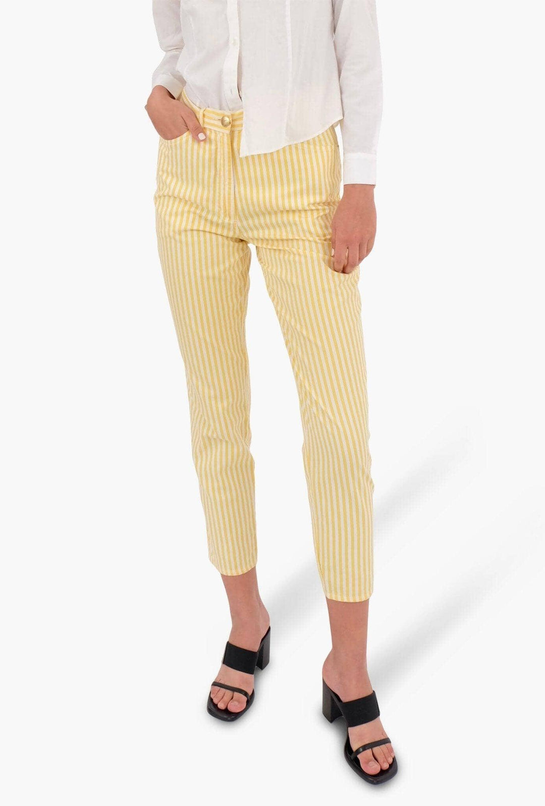 High waisted striped pants - Volver
